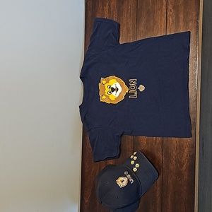 Lion Cub Scout uniform shirt hat set
